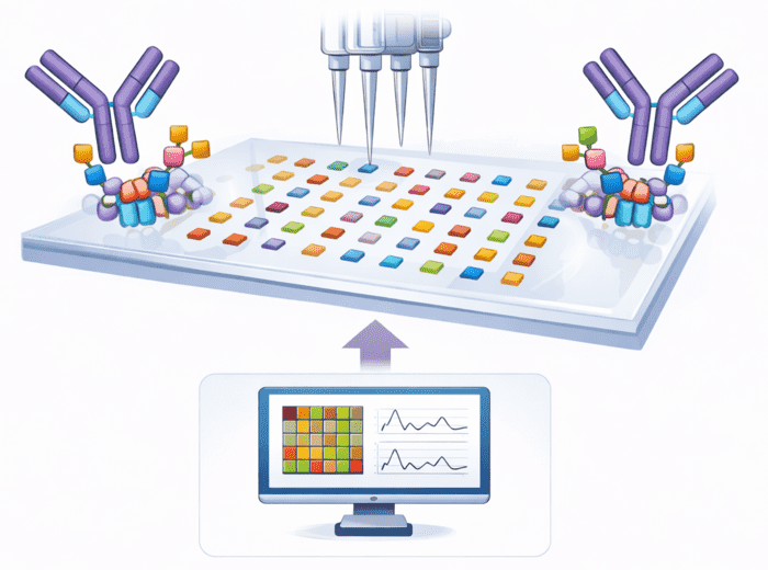 Fig.1 Glycan microarray-based antibody screening overview visual. (Creative Biolabs Original)