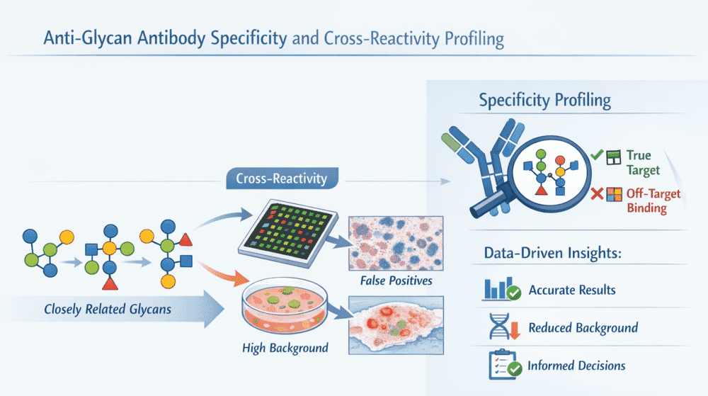 Fig.1 anti-glycan antibody specificity and cross-reactivity background illustration.(Creative Biolabs Original)
