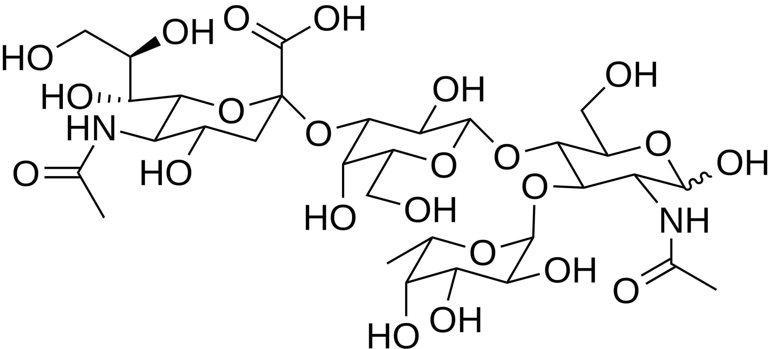 The chemical structure of sLeX. (From Wiki)