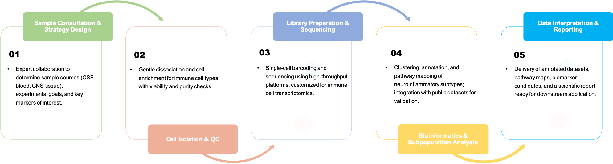 Sequencing workflow for neuroinflammatory cells in ICANS via single-cell RNA analysis. (Creative Biolabs Original)