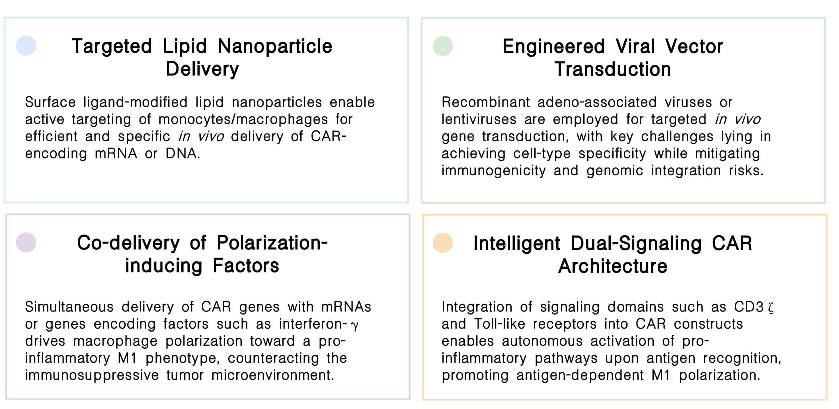 Featured services of CellRapeutics™ In Vivo CAR-M cell engineering service at Creative Biolabs. (Creative Biolabs Original)