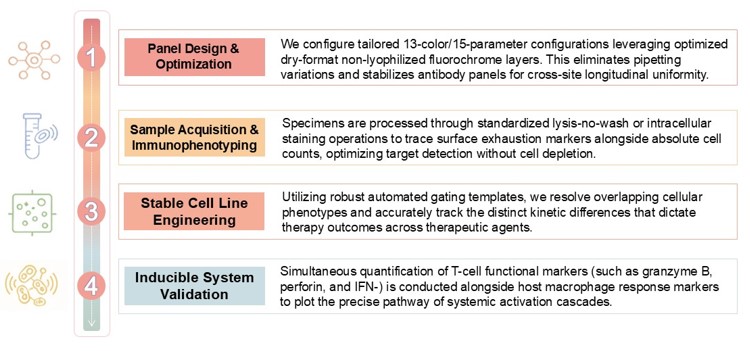 Workflow of Flow Cytometry Assays for Monitoring Cytokine Release in In Vivo CAR-T Therapy. (Creative Biolabs Original)