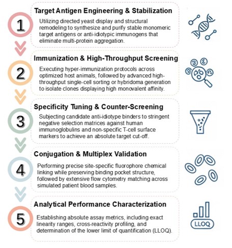 Workflow of Specialized Reagents Development for In Vivo CAR-T Detection. (Creative Biolabs Original)
