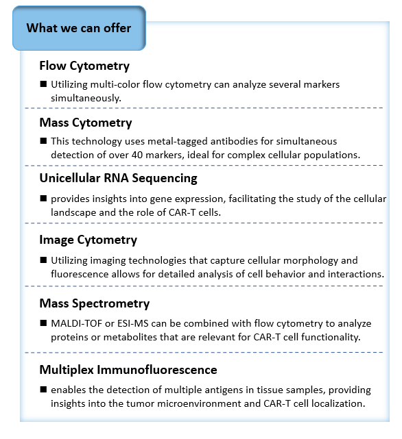 Analysis of Resolving Complex Samples: High-Dimensional Spectral Flow Cytometry for In Vivo CAR-T Research. (Creative Biolabs Original)