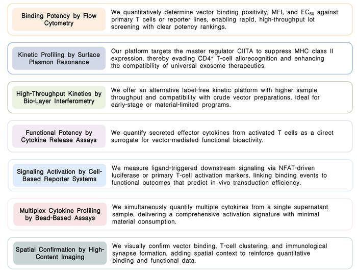 Featured services of targeting-ligand functional consistency & batch-to-batch profiling services at Creative Biolabs. (Creative Biolabs Original)