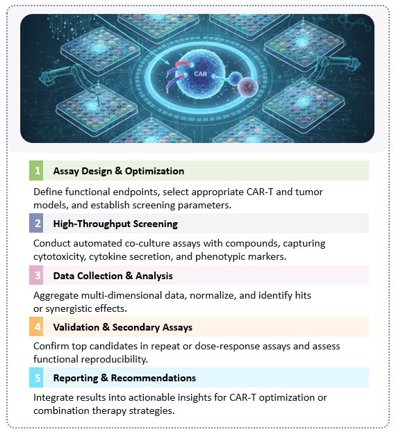 Workflow of HTS-enabled Drug Screening. (Creative Biolabs Original)