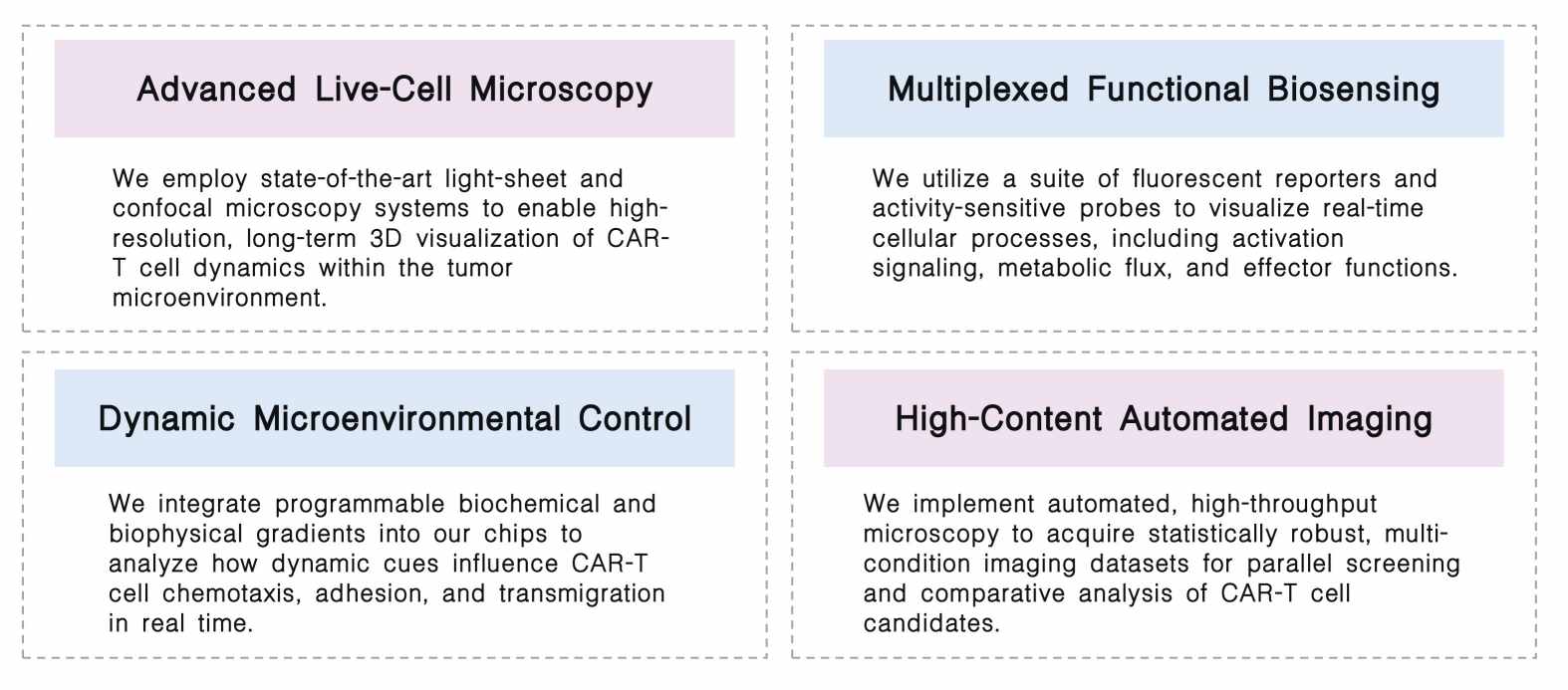 Featured services of preclinical trial-on-chip real-time imaging service for CAR-T at Creative Biolabs. (Creative Biolabs Original)