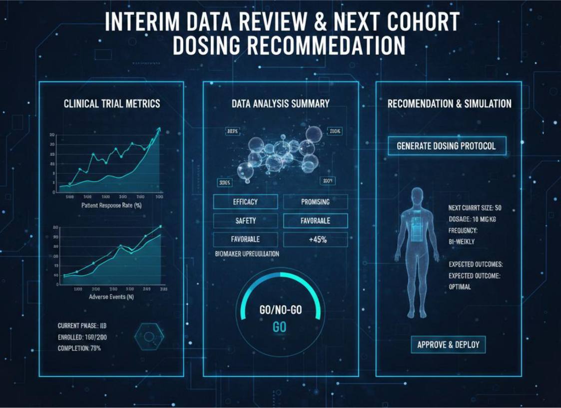 Fig.1 Adaptive dose-finding through interim clinical review. (Creative Biolabs Original)