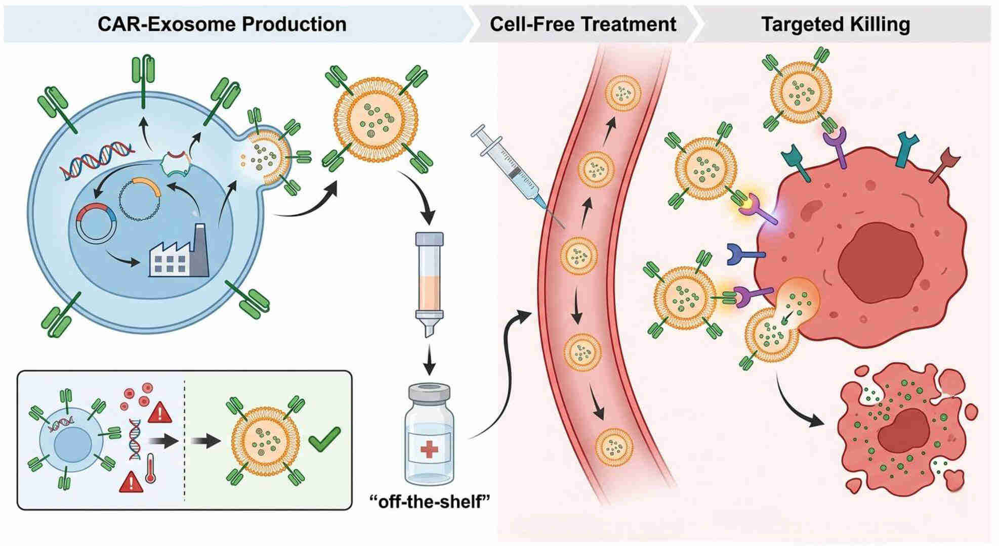 Fig.1 Advancing cell-free CAR immunotherapy through exosome-mediated delivery. (Creative Biolabs Original)