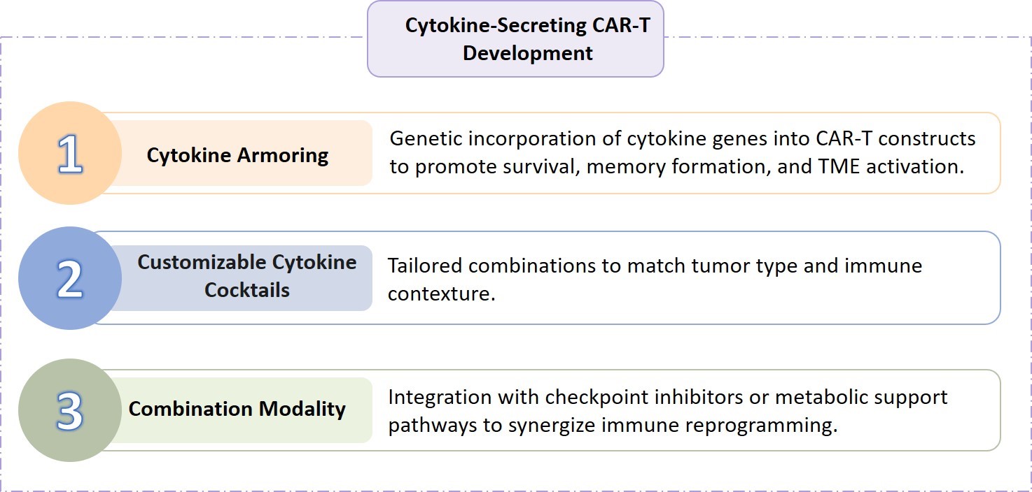 Technology Components of Cytokine-Secreting CAR-T Development. (Creative Biolabs Original)