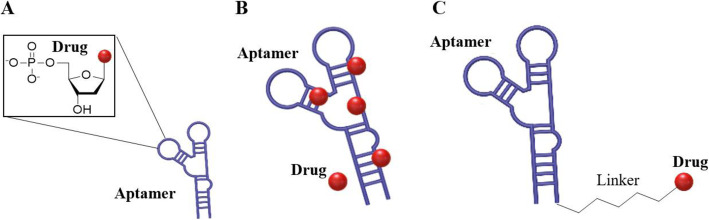 Fig.1 Schematic of aptamer-drug conjugation chemistry. (OA Literature)