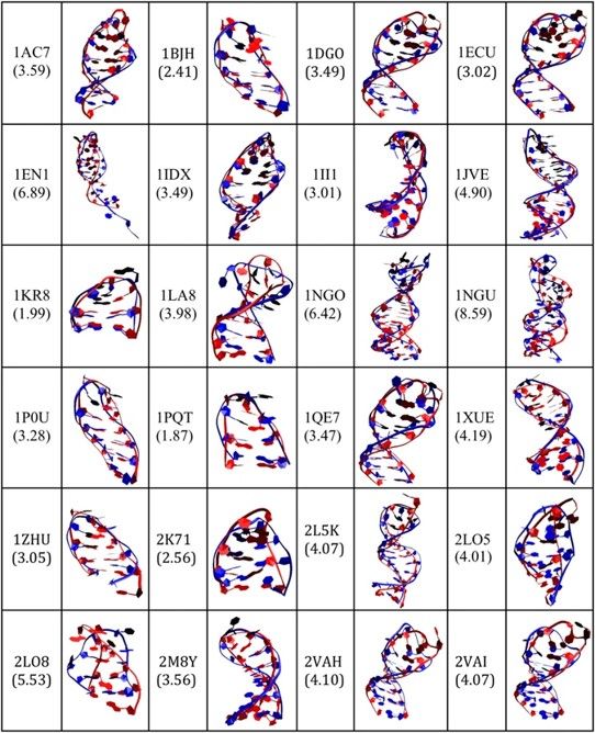 Three-dimensional structure prediction from sequence (ssDNA colored red). (OA Literature)