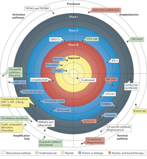 Fig. 1 An illustration of the current complement therapeutics. (Morgan et al., 2015)