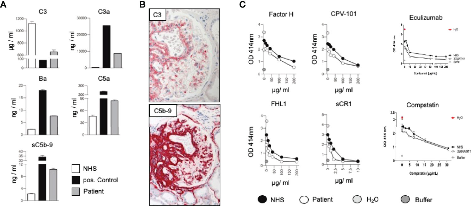 Measurement of the C3, C3a, Factor Ba,C5a, and sC5b-9 in sera. (Schmidt, Tilman, et al., 2022)