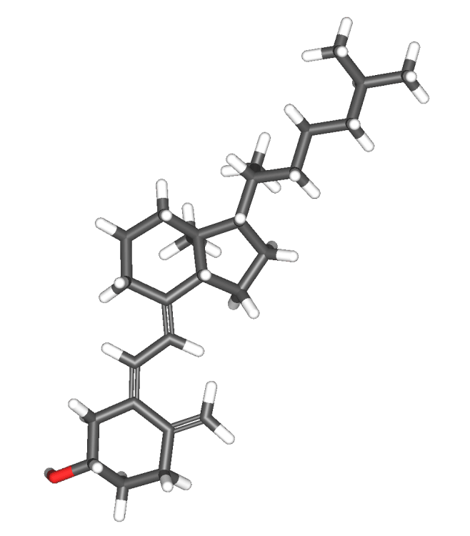 Chemical structure of Vitamin D.