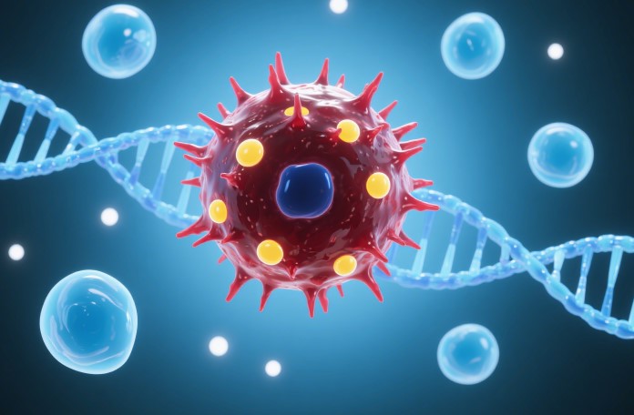 A picture of tumor cells 9. (Creative Biolabs AI)