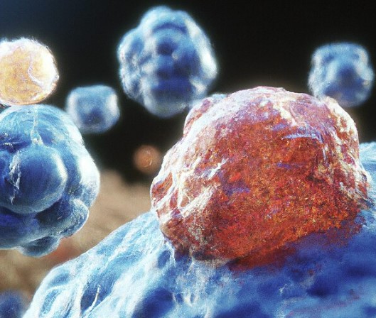 A picture of tumor cells 2. (Creative Biolabs AI)