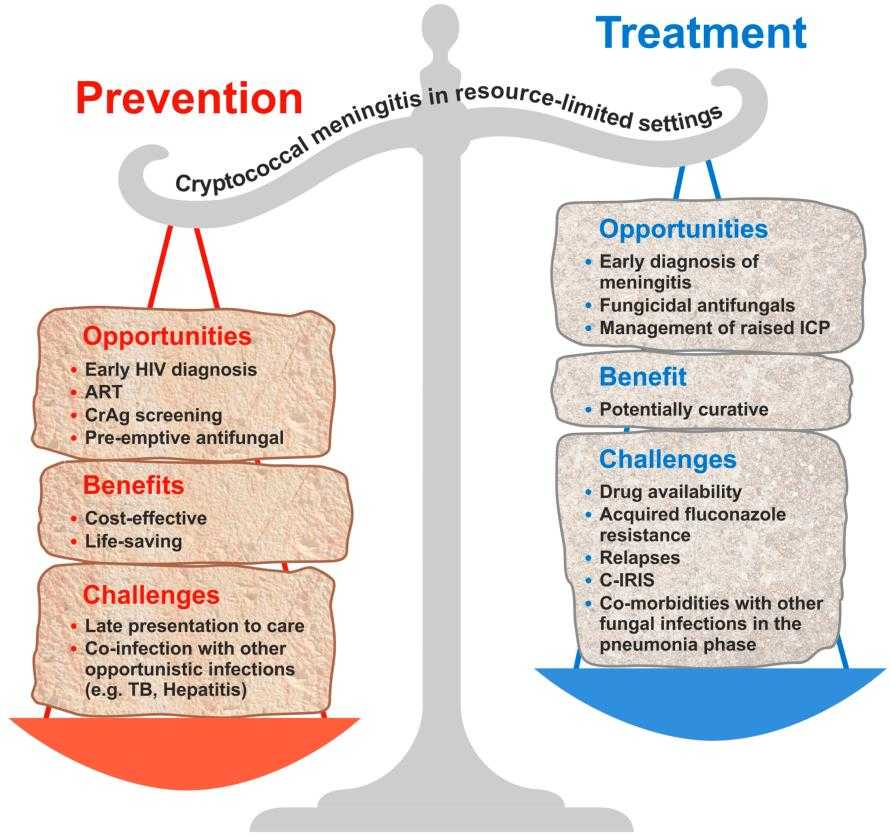 Opportunities, benefits and challenges of prevention and treatment of cryptococcosis in resource-limited settings.