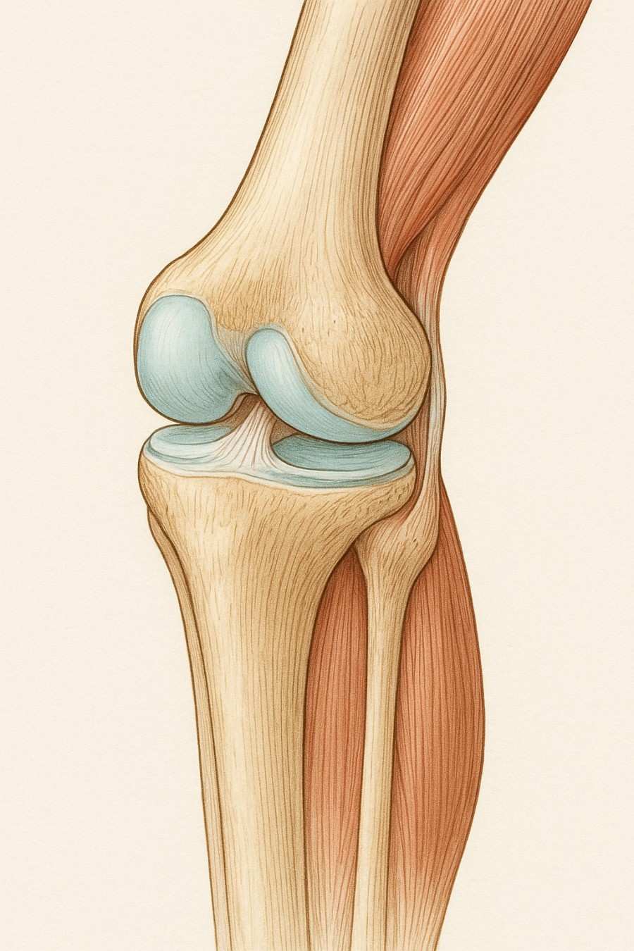 Fig.1 Human leg bone and cartilage. (Creative Biolabs AI)