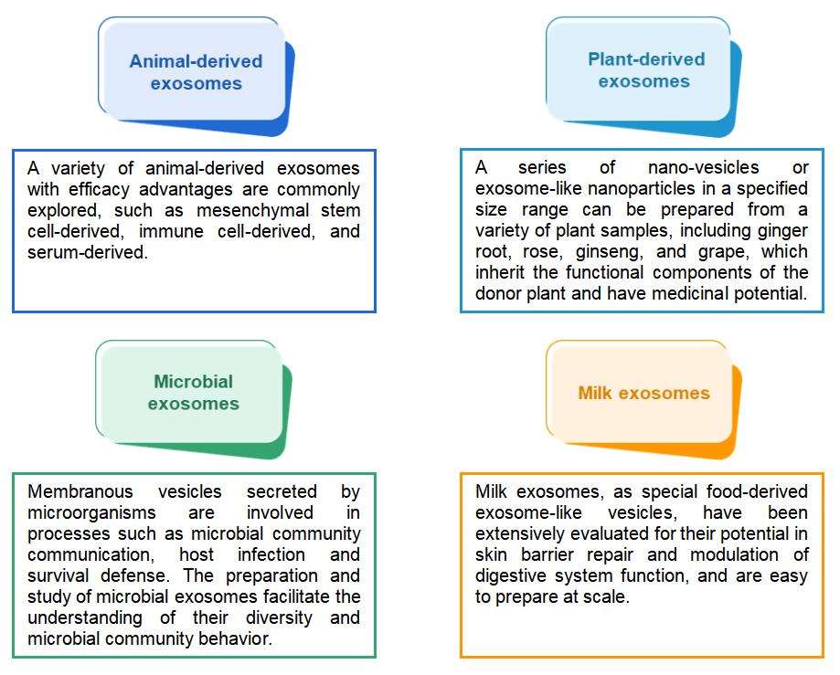 Types of Manufactured Exosomes