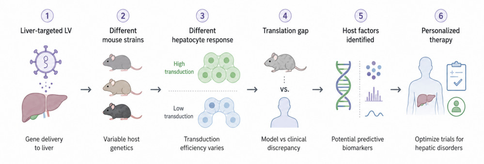 Figure 2. Host genetics in liver-targeted lentiviral gene therapy.