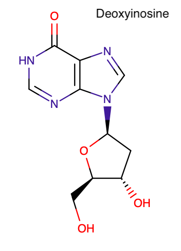 Deoxyinosine structure.