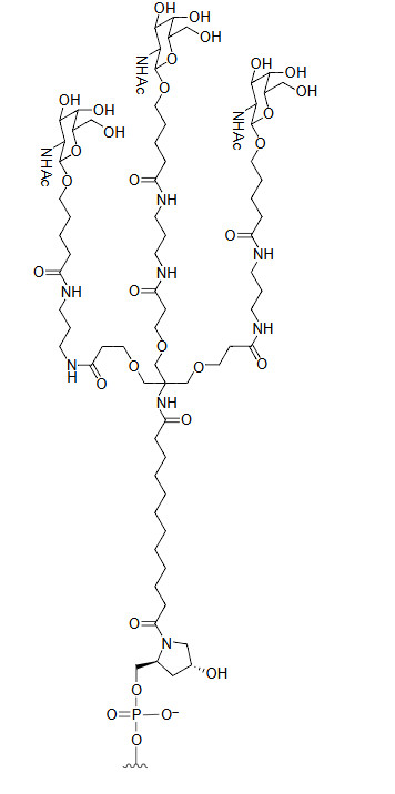 N-acetyl-galactosamine (GalNAc) Chemical Structure