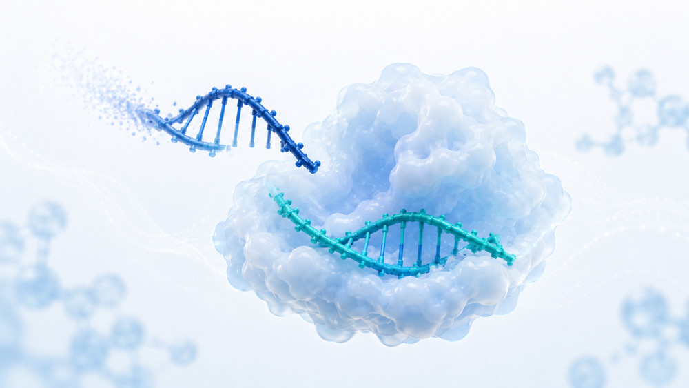 Illustration of guide-strand loading into the Argonaute RISC complex (Creative Biolabs original)
