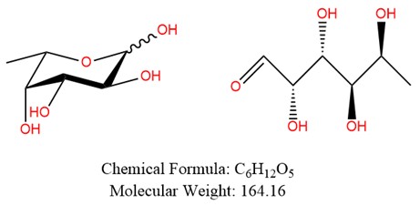 Structural diagram of L-Fucose. (Creative Biolabs Original)
