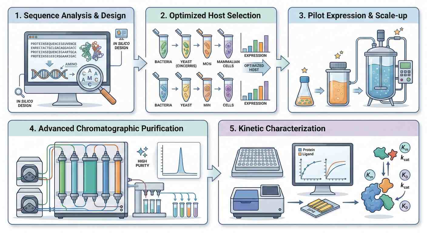 Fig. 2. Glycocalyx-Degrading enzyme development workflow. (Creative Biolabs AI)