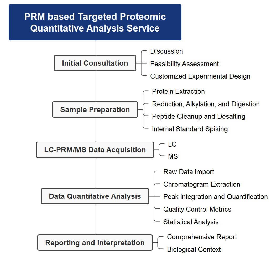 Professional PRM-based targeted proteomic quantitative analysis service. (Creative Biolabs Original)