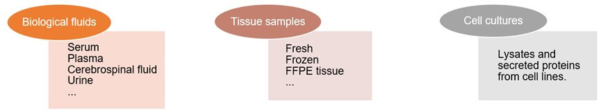 Diverse biological sample types. (Creative Biolabs Original)