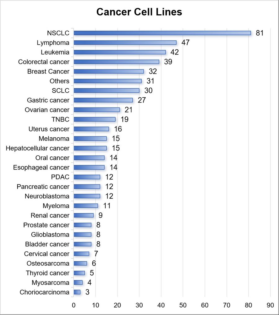 Our cancer cell lines. (Creative Biolabs original)