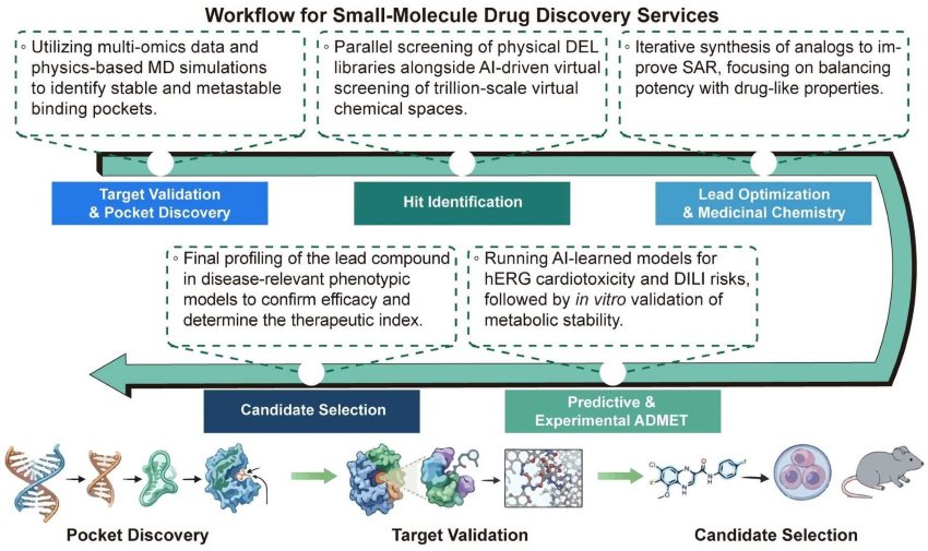 A simple procedure for small-molecule drug discovery services. (Creative Biolabs Original)