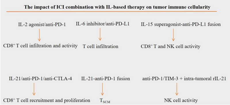 Fig 1. Combination of ICIs with IL therapy. (OA Literature)