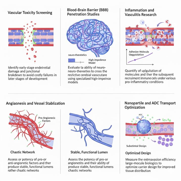 Applications of vascular evaluation. (Creative Biolabs Original)