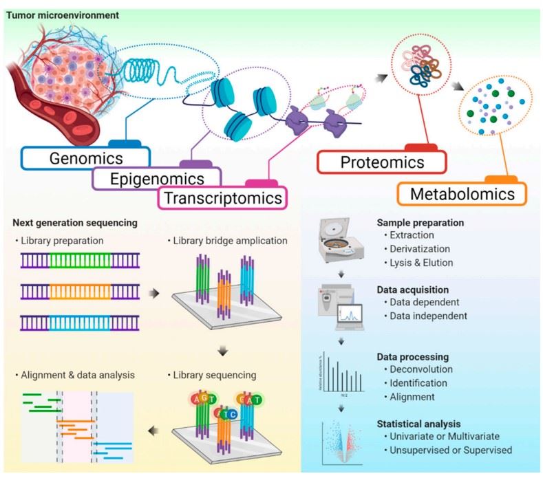 Fig.1 Schematic representation of omics technologies.