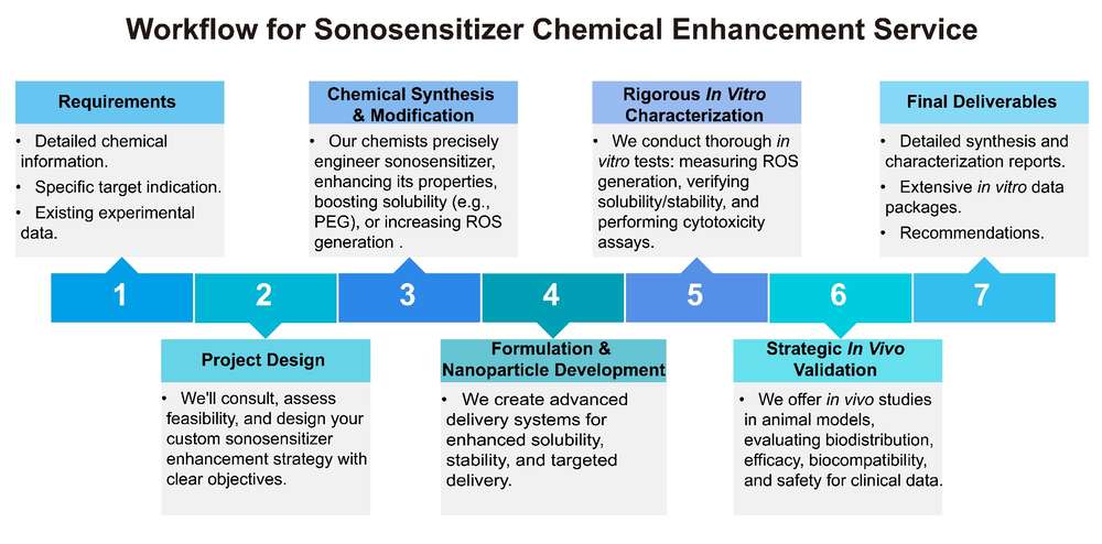 A simple procedure for sonosensitizer chemical enhancement service. (Creative Biolabs Original)