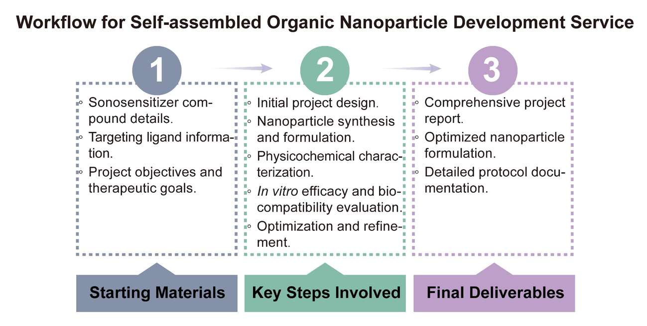 A simple procedure for self-assembled organic nanoparticle development. (Creative Biolabs Original)