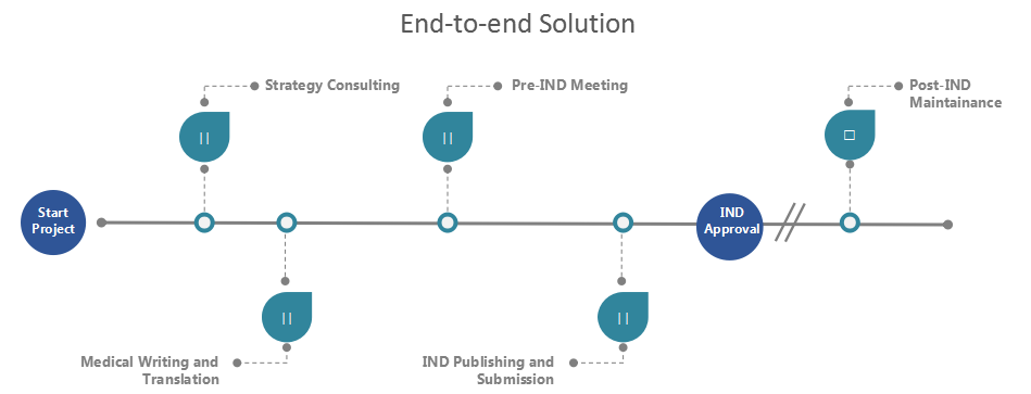 Fig.1 IND Regulatory Service. (Creative Biolabs Original)