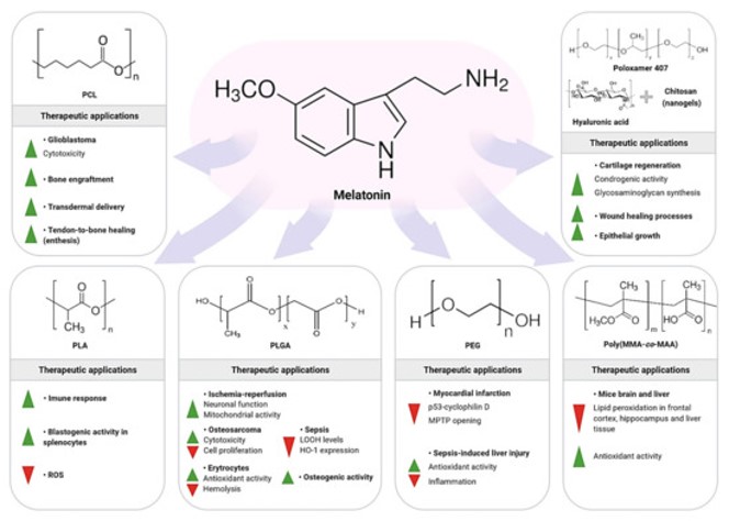 Combining melatonin into multiple drug delivery systems provides favorable biological responses. (OA Literature)