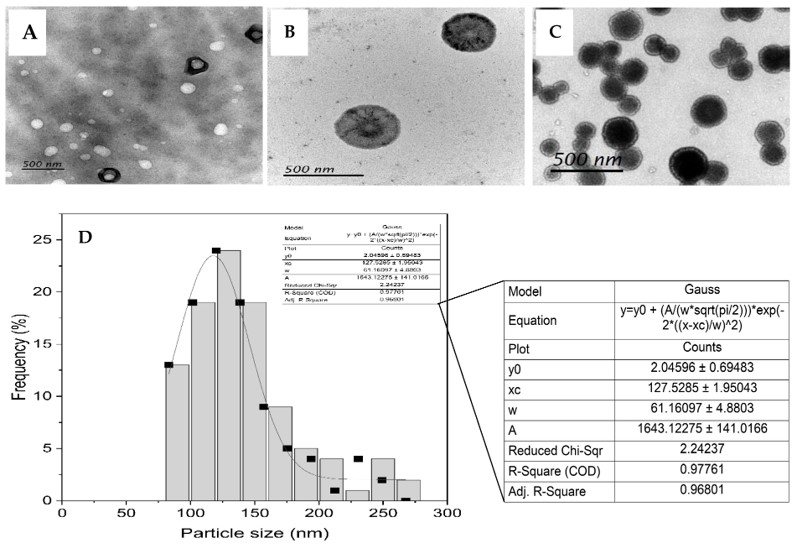 Electron microscopy results of JB liposomes. (OA Literature) 