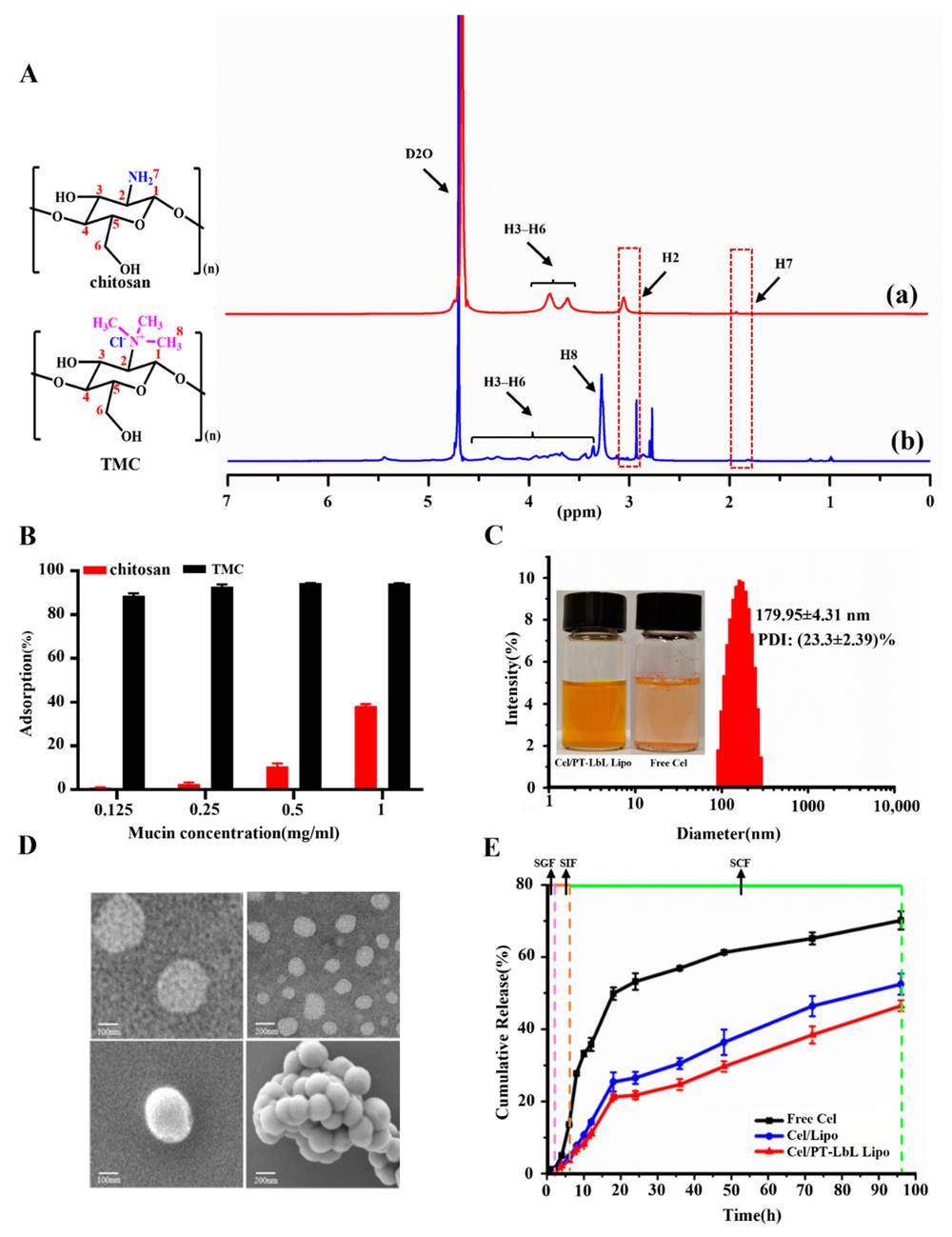 Representative characterization of pectin and trimethylated chitosan layer-by-layer coated liposomes for polysaccharide-coated liposome development