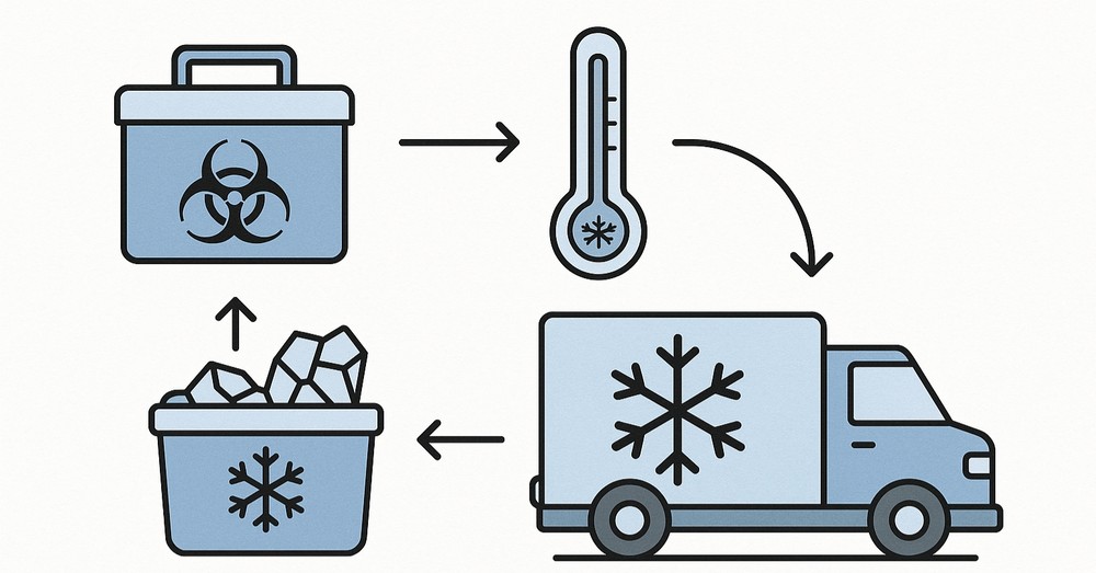 Cold chain transporting. (Creative Biolabs AI)