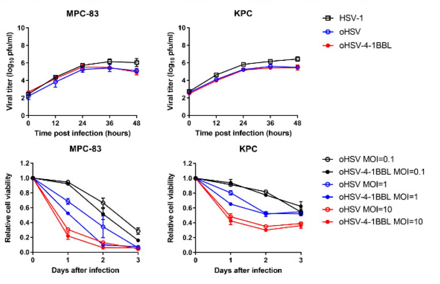 The ability of virus replication and the effect of the virus on tumor cell activity were determined. (OA Literature)