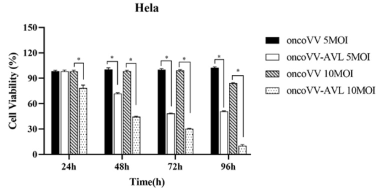 Detection of the effect of oncolytic viruses on the activity of gynecological malignant tumor cells. (OA Literature)