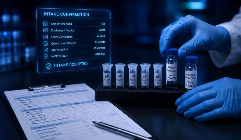 Maraba virus sample intake