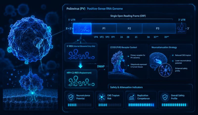 Poliovirus attenuation design