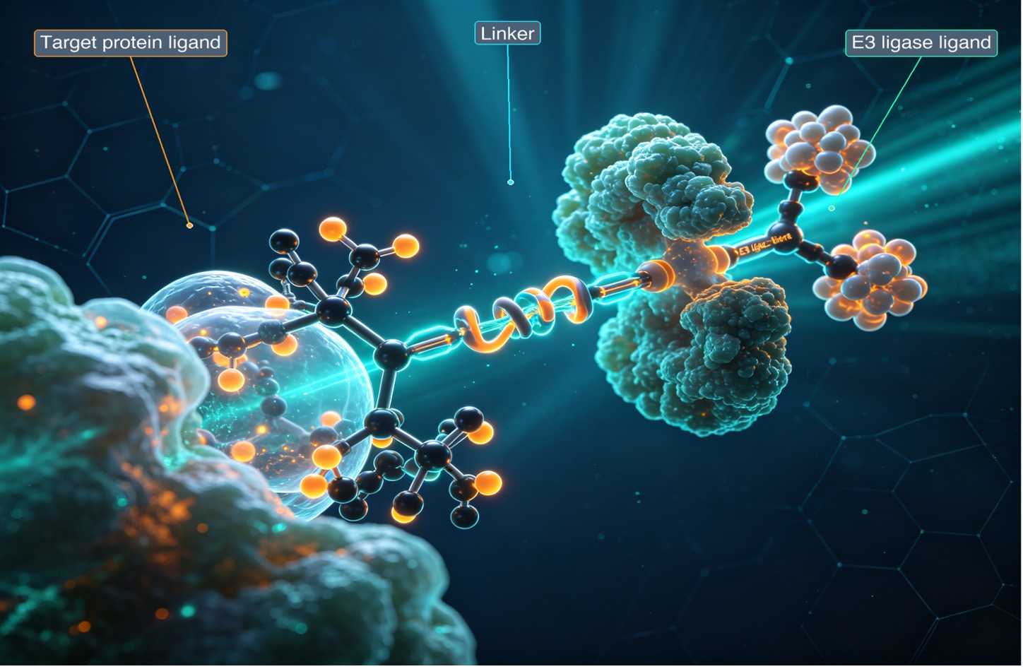 Structure of protein degradation. (Creative Biolabs AI)