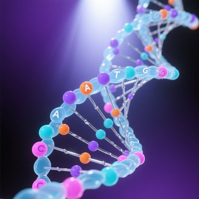 Fig.4 Double helix DNA. (Creative Biolabs AI)